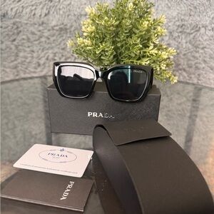 Prada Black Oversized Square Sunglasses